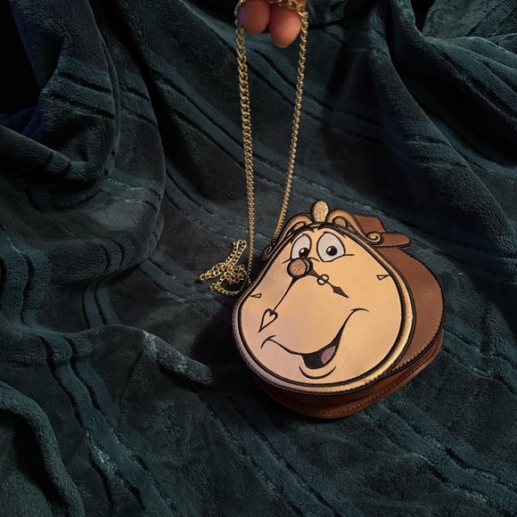 Danielle Nicole Disney Beauty And The Beast Cogsworth Crossbody Bag - Picture 7 of 12
